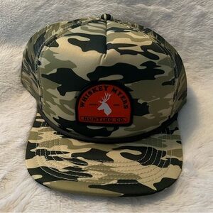 Camo Trucker Hat with Whiskey Myers Logo